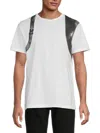 Alexander Mcqueen Mcqueen Men's Embossed Trim Cotton T-shirt In White