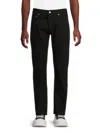 Alexander Mcqueen Mcqueen Men's Embroidered Logo Cotton Jeans In Black