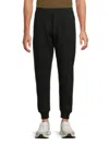 Alexander Mcqueen Mcqueen Men's Graffiti Print Cotton Joggers In Black