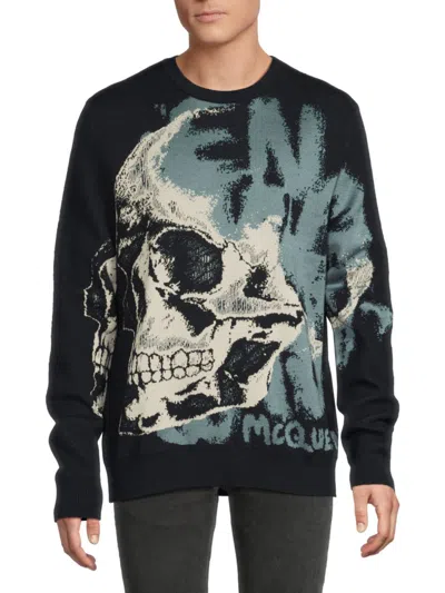 Alexander Mcqueen Mcqueen Men's Graphic Sweater In Multi