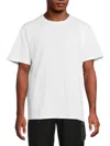 Alexander Mcqueen Mcqueen Men's Harness Cotton T-shirt In White