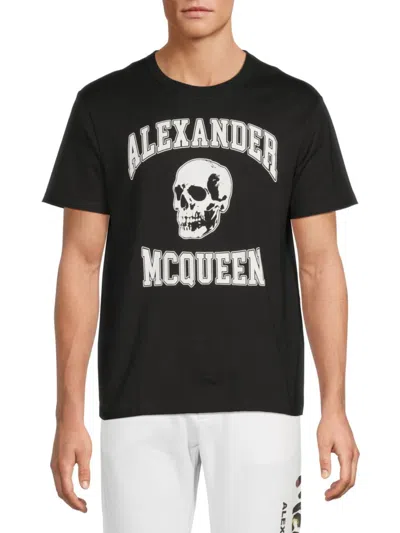 ALEXANDER MCQUEEN MCQUEEN MEN'S LOGO GRAPHIC COTTON T-SHIRT