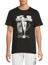 Alexander Mcqueen Mcqueen Men's Logo Graphic Cotton T-shirt In Black