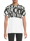 Alexander Mcqueen Mcqueen Men's Logo Graphic Cotton T-shirt In White