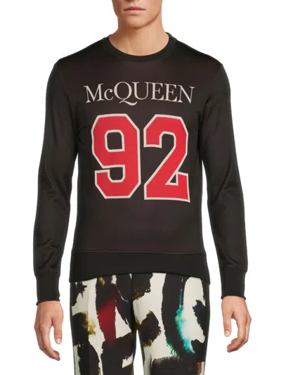 Alexander Mcqueen Mcqueen Men's Logo Graphic Sweatshirt In Multi