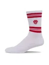 Alexander Mcqueen Stripe Sport Socks In White