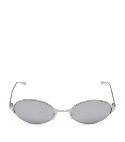 Alexander Mcqueen Mcqueen Metal Sunglasses In Grey
