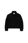 Alexander Mcqueen Mcqueen Military Denim Jacket Black In Black