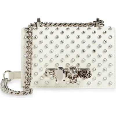 Alexander Mcqueen Mcqueen Mini Jeweled Studded Leather Shoulder Bag