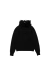 Alexander Mcqueen Mcqueen Mohair Fringes Sweater Black In Black
