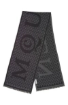 Alexander Mcqueen Mcqueen Multilogo Wool Scarf