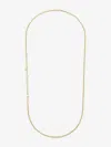 Alexander Mcqueen Necklace With Logo-lettering And Crystal In Gold
