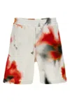 Alexander Mcqueen Obscured Flower Bermuda And Short Multicolor In Multi