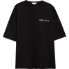 Alexander Mcqueen Exploded Logo Over Fit T Shirt In Black