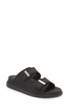 Alexander Mcqueen Alexander Mc Queen Hybrid Sandals In Black/silver