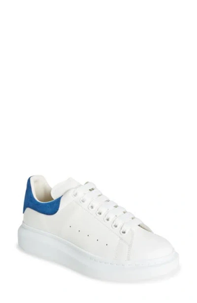 Alexander Mcqueen Oversized Embossed Low-top Sneakers In White