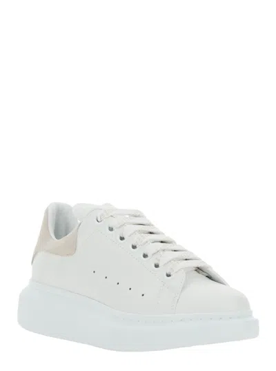 Alexander Mcqueen Mcqueen Oversized Round Toe Sneakers For Women In White