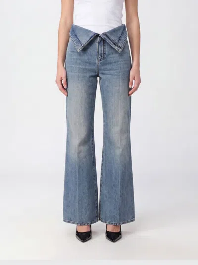 Alexander Mcqueen Mcqueen Pants Woman In Blue