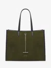 Alexander Mcqueen Mcqueen Pendant Tote Bag In Military Green