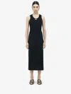 Alexander Mcqueen Crew Neck Cut-out Midi Dress