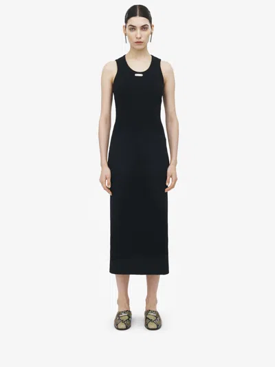 Alexander Mcqueen Mcqueen Placket Midi Dress