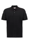 Alexander Mcqueen Organic Cotton Piquet Polo Shirt In Black