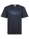 Alexander Mcqueen Mcqueen Print T-shirt In Blue