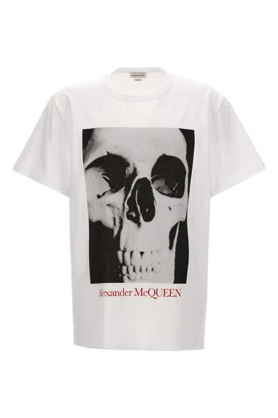 Alexander Mcqueen Mcqueen Printed T-shirt In White