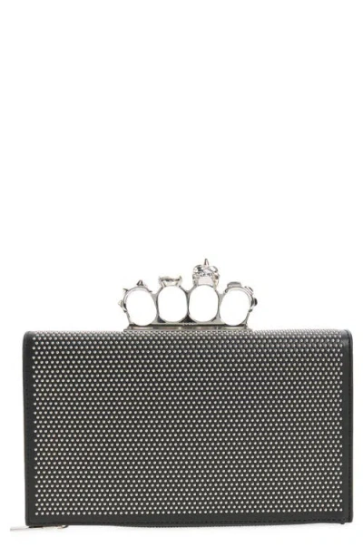 Alexander Mcqueen Mcqueen Punk Knuckle Flat Pouch In Black