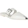 Alexander Mcqueen Mcqueen Punk Pointed Toe Flat In White