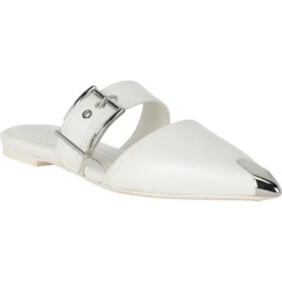Alexander Mcqueen Mcqueen Punk Pointed Toe Flat In White