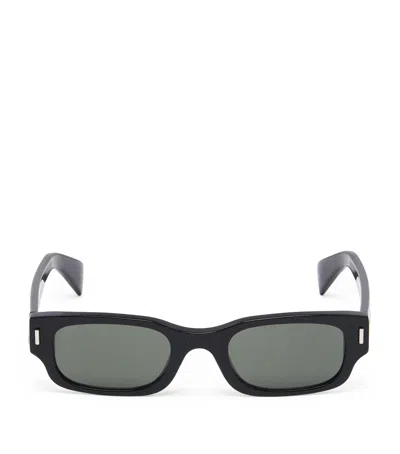 Alexander Mcqueen Mcqueen Rectangular Panthos Sunglasses In Black