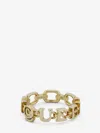 Alexander Mcqueen Mcqueen Ring For Women In Pale Gold In Gold