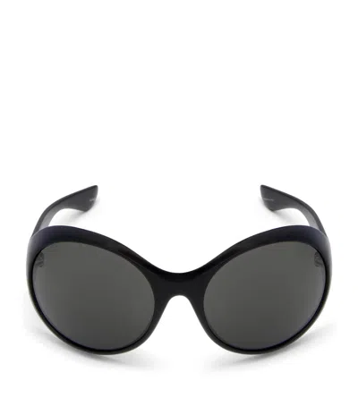 Alexander Mcqueen Mcqueen Round Kate Sunglasses In Black