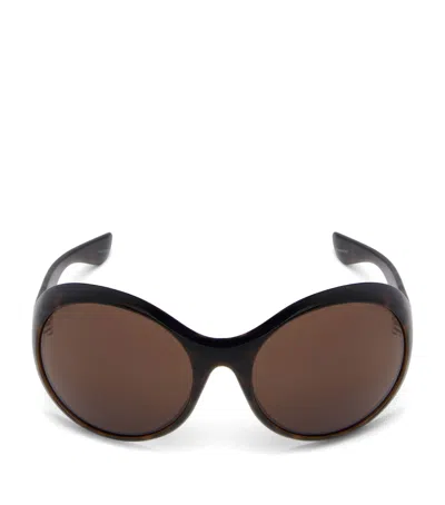 Alexander Mcqueen Mcqueen Round Kate Sunglasses In Brown