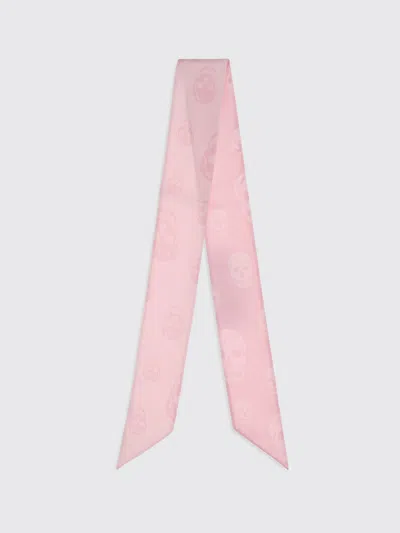 Alexander Mcqueen Mcqueen Scarf Woman In Transparent