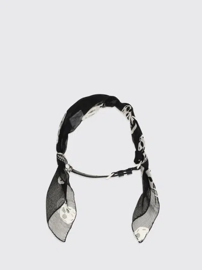 Alexander Mcqueen Mcqueen Scarf Woman In Transparent