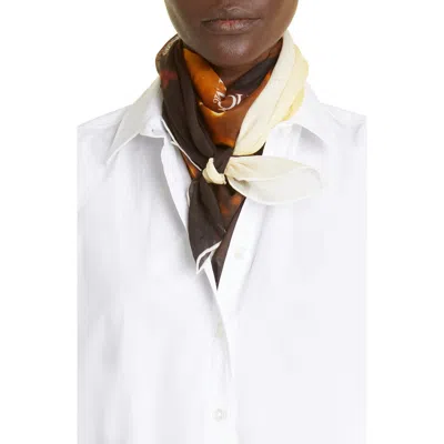 Alexander Mcqueen Mcqueen Sci-fi Iris Cotton & Silk Square Scarf