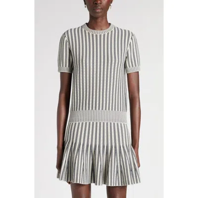 Alexander Mcqueen Mcqueen Short Sleeve Jacquard Stripe Sweater In Multi