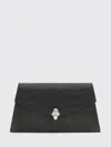Alexander Mcqueen Mcqueen Mini Bag In Croc-effect Calfskin Leather With Skull In Black