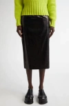Alexander Mcqueen Mcqueen Silk Blend Midi Pencil Skirt