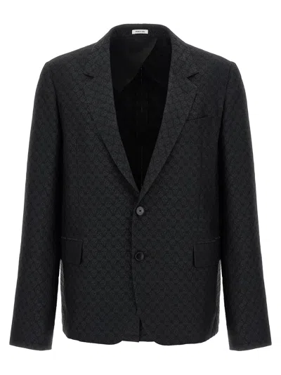 Alexander Mcqueen Blazer Men Mcqueen In Black