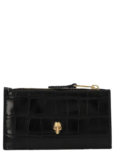 Alexander Mcqueen Mcqueen 'skull' Card Holder In Black