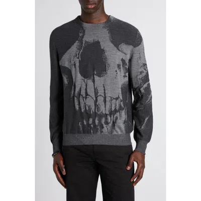 Alexander Mcqueen Alexander Mc Queen Skull Wool Sweater In Black