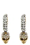 Alexander Mcqueen Skull-charm Hoop Earrings