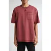 Alexander Mcqueen Mcqueen Skull Embroidered Pocket T-shirt In Pink
