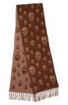 Alexander Mcqueen Scarfs In Brown