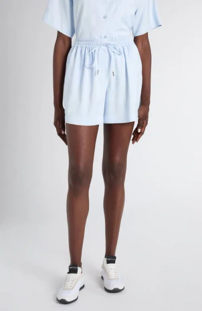 Alexander Mcqueen Mcqueen Skull Jacquard Drawstring Shorts In White