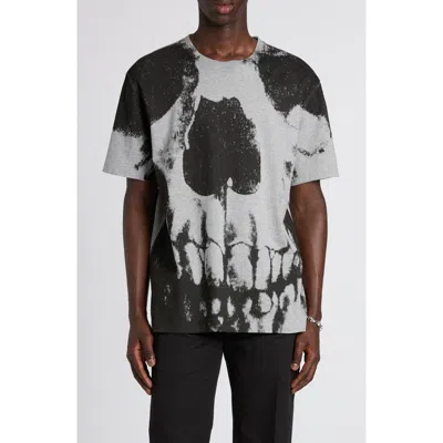 Alexander Mcqueen Mcqueen 'skull' T-shirt In Grey