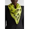 Alexander Mcqueen Mcqueen Skull Print Silk Scarf In Multi